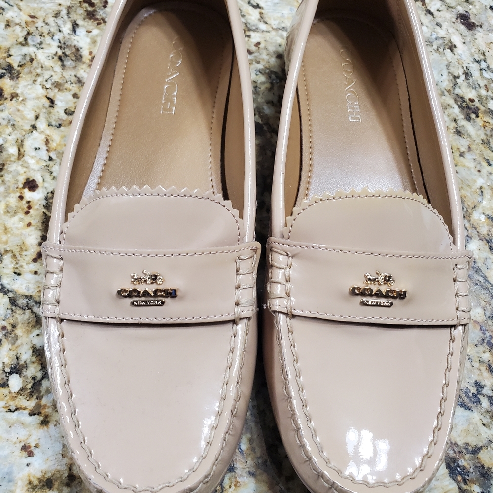 Coach Odette Casual Loafers in Patent Leather Flat